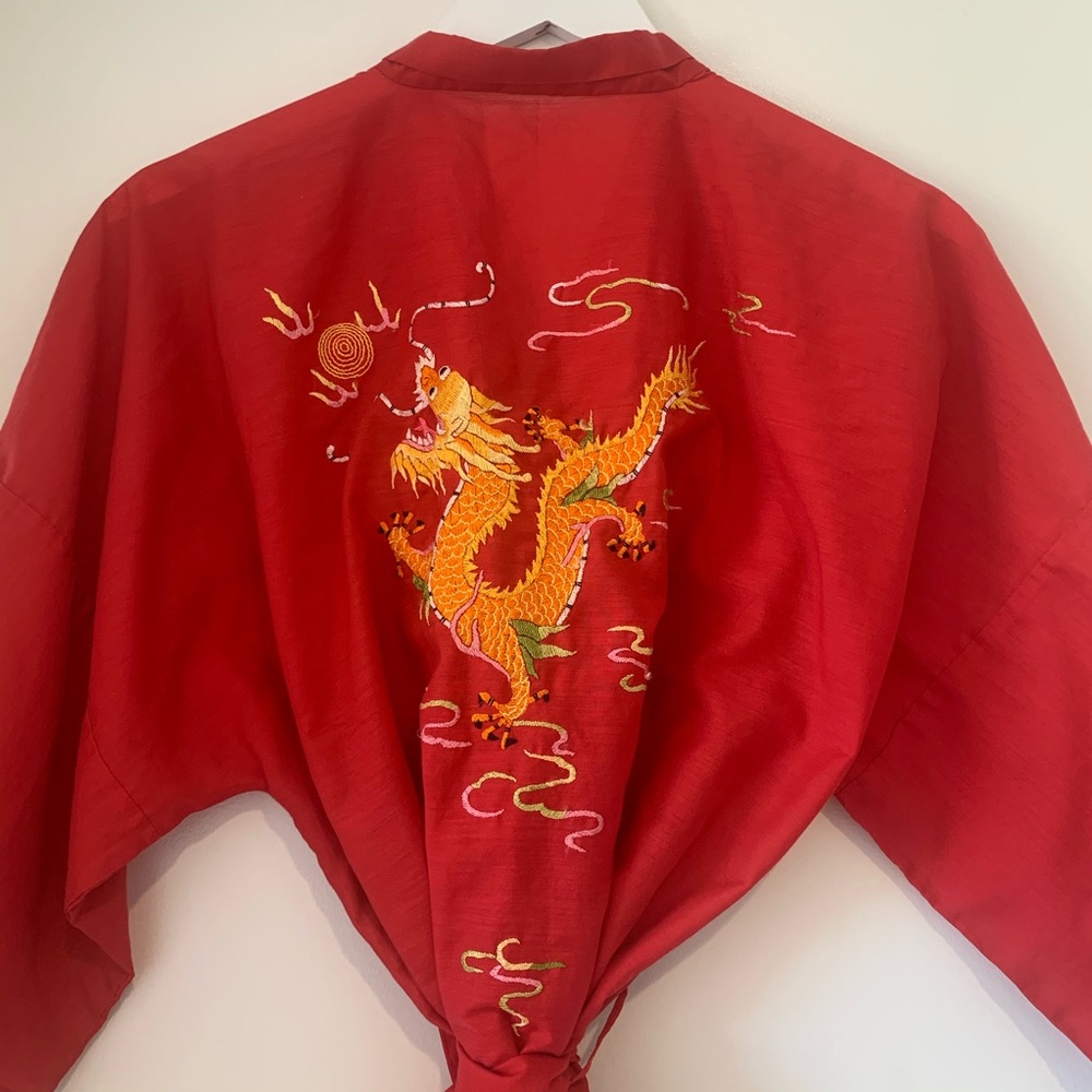 Vintage Fedo Dragon Kimono Robe